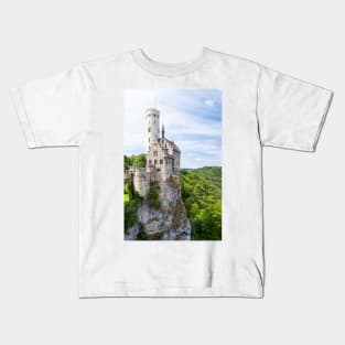 Lichtenstein castle in Germany Kids T-Shirt